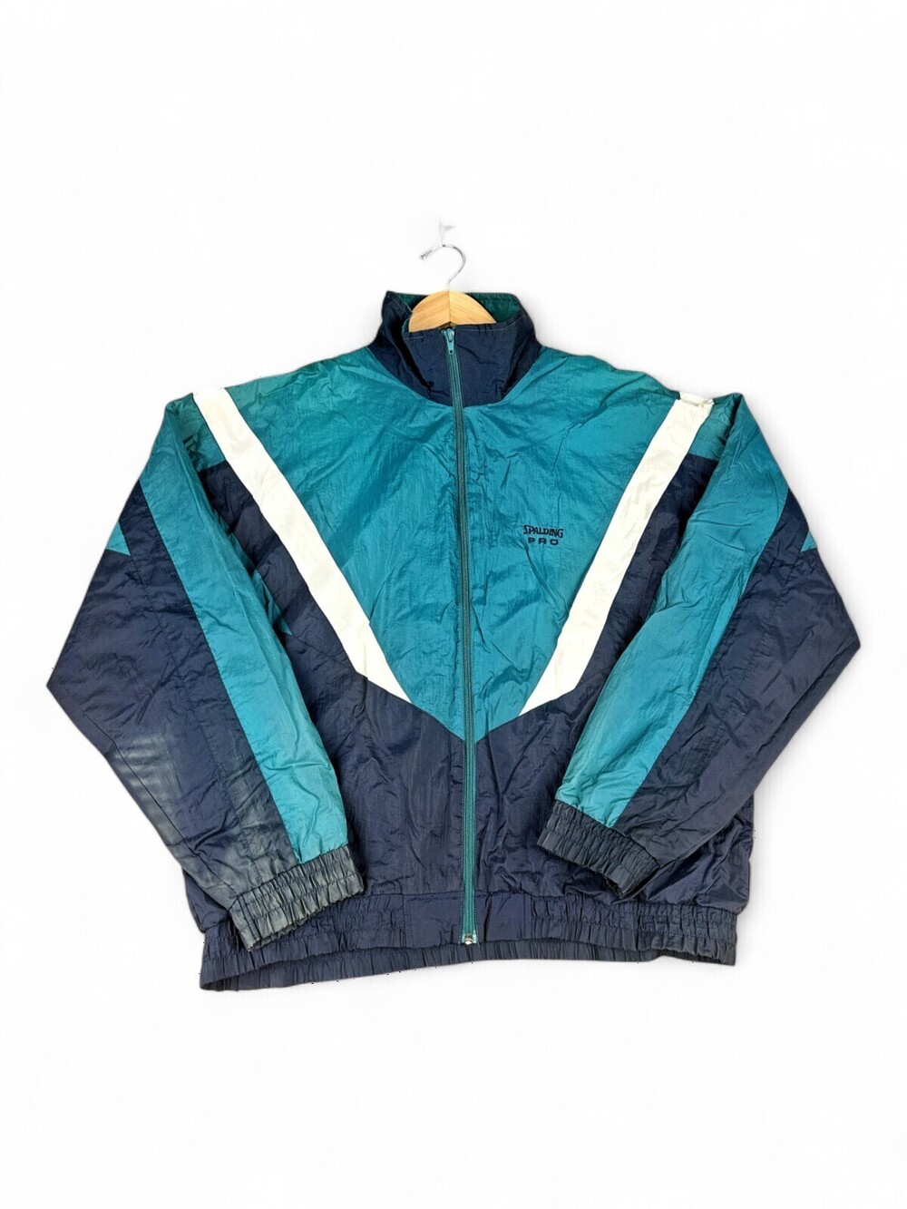 Spalding Men's Color-Block Bomber Jacket Size L